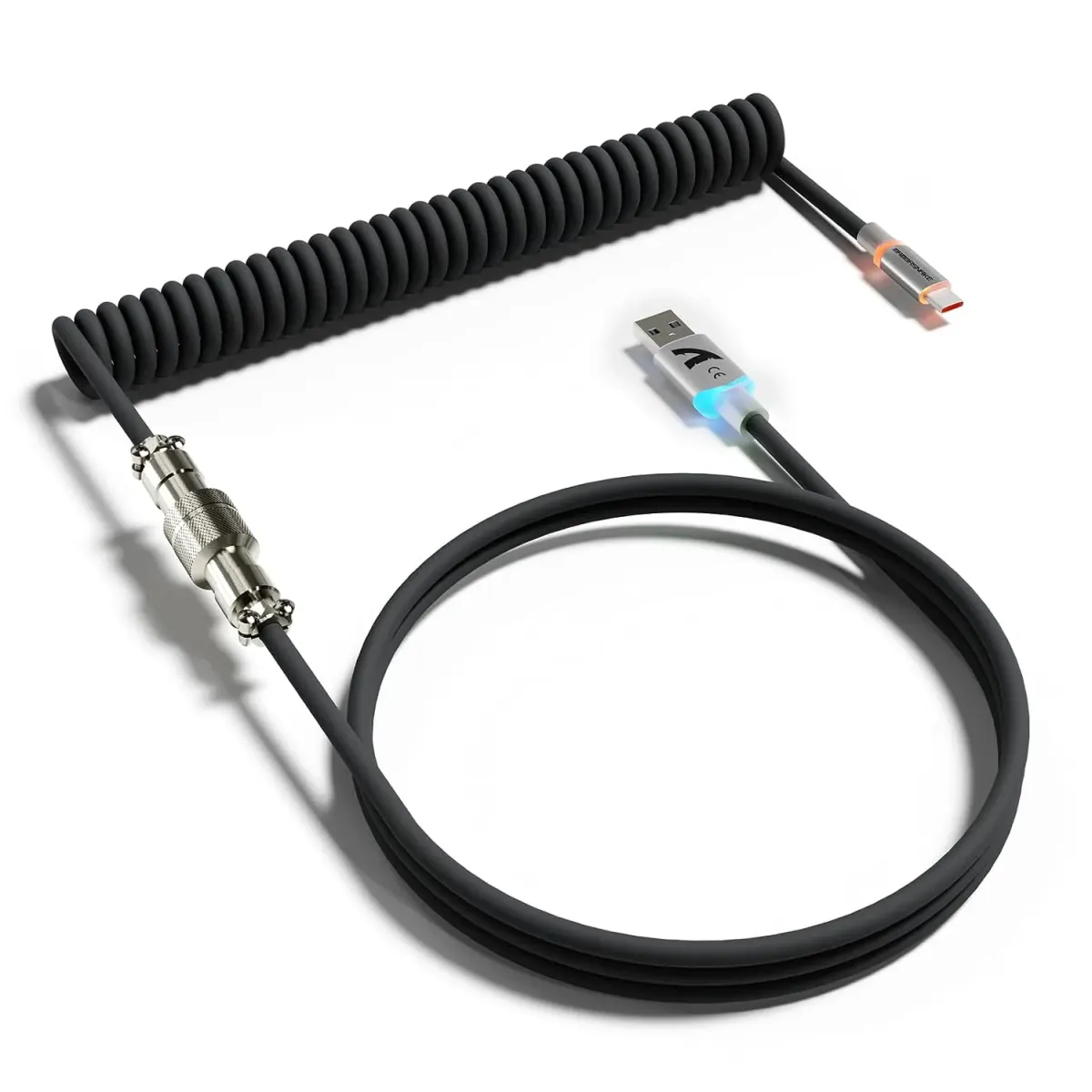 ATTACK SHARK C01 Ultra RGB Coiled Keyboard Cable