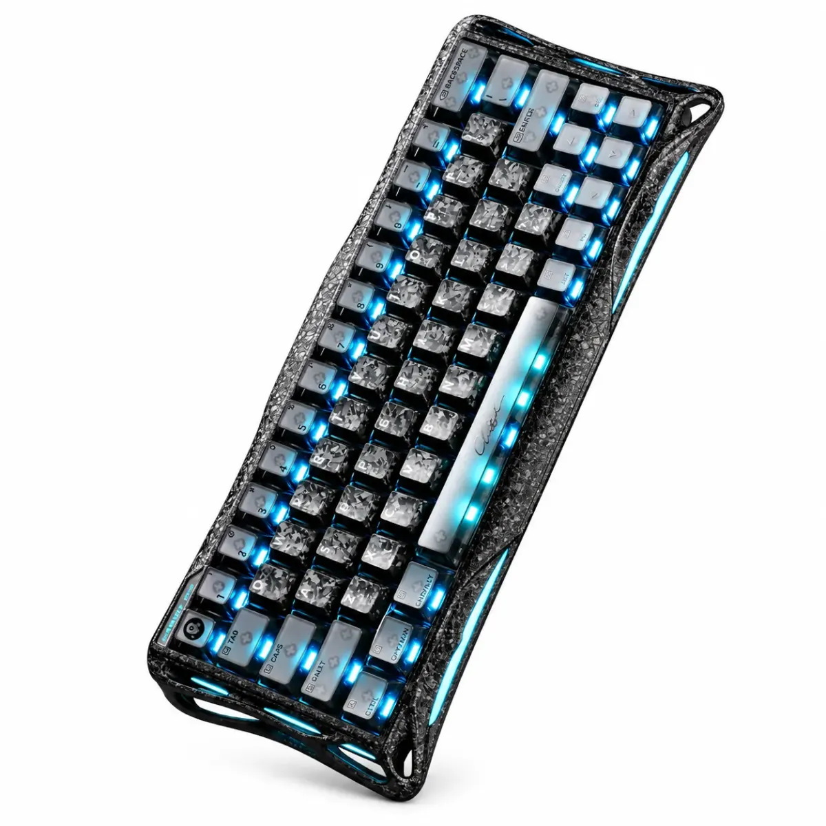 GravaStar Mercury V60 Pro Hall Effect Gaming Keyboard – Cyber Frost Black