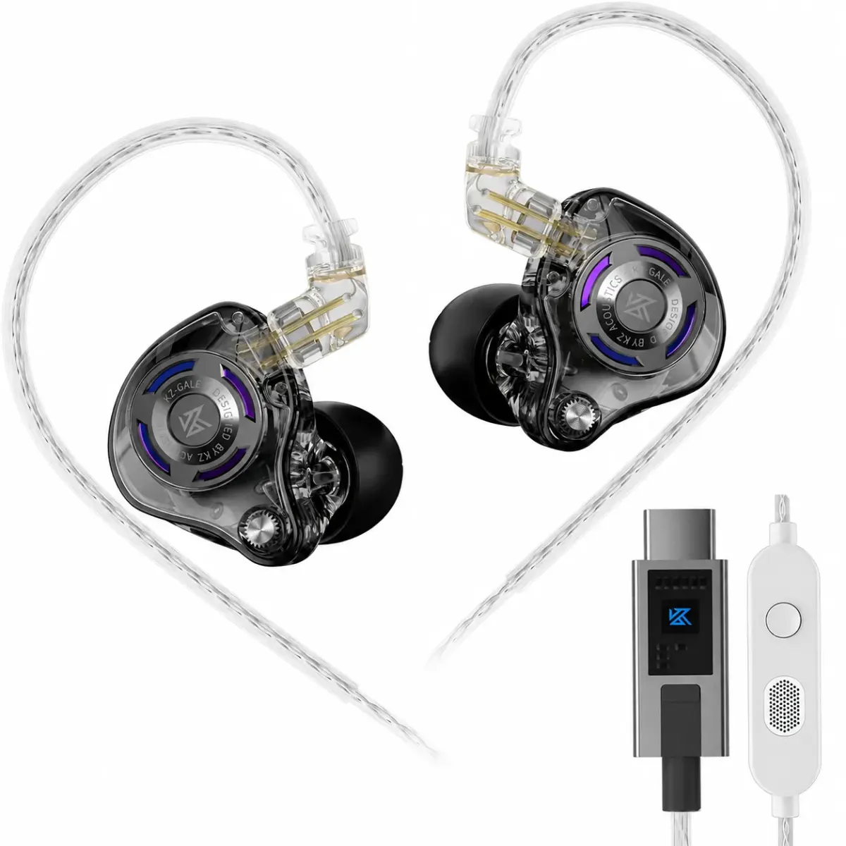 KZ Gale - Wired Type-C Gaming Earbuds with Mic Built-in DSP