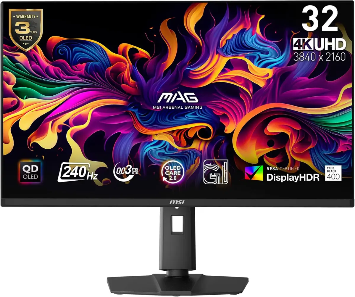 MSI MAG 321UPX QD-OLED 32″ 4K Gaming Monitor