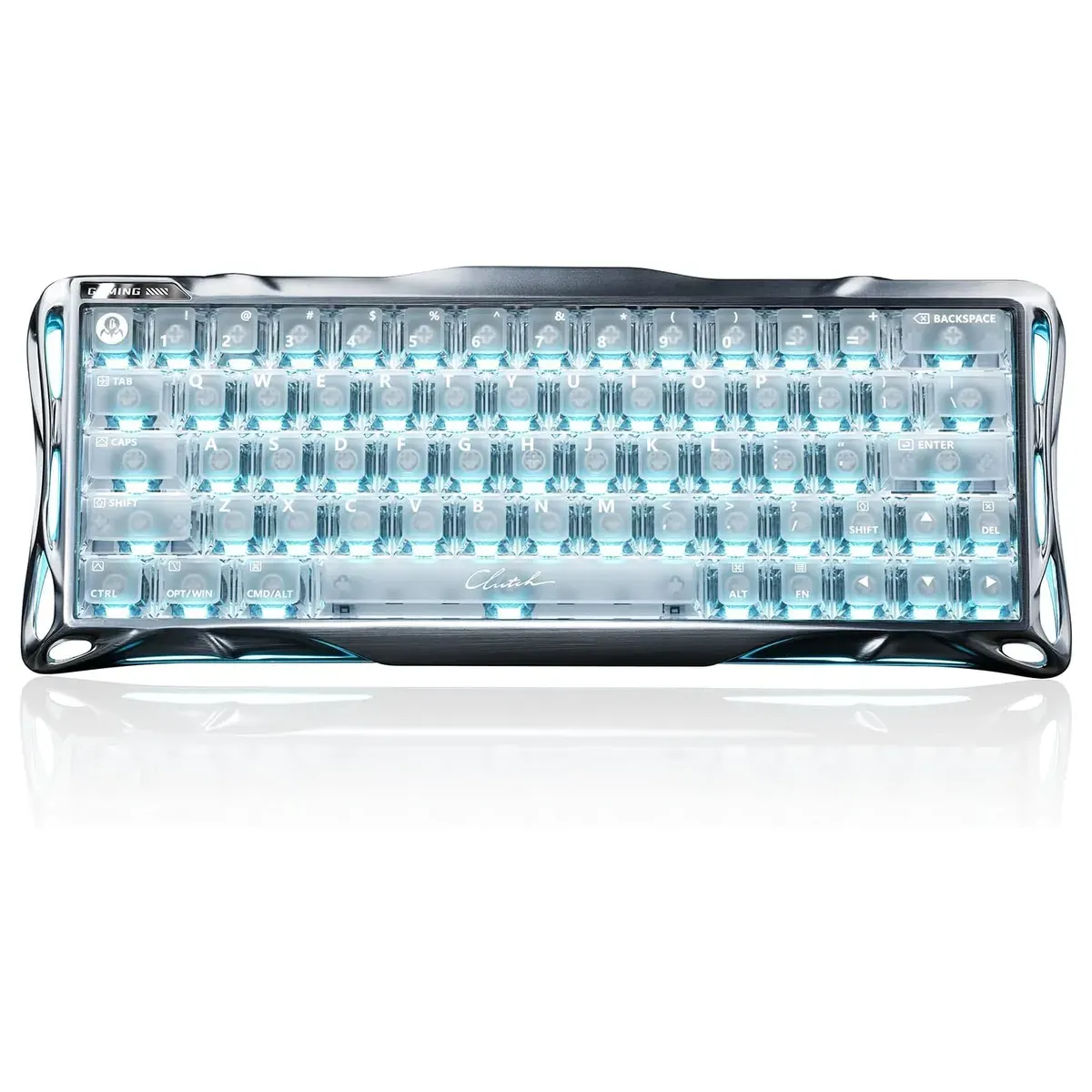 GravaStar Mercury V60 Pro Hall Effect Gaming Keyboard – Silver Frost