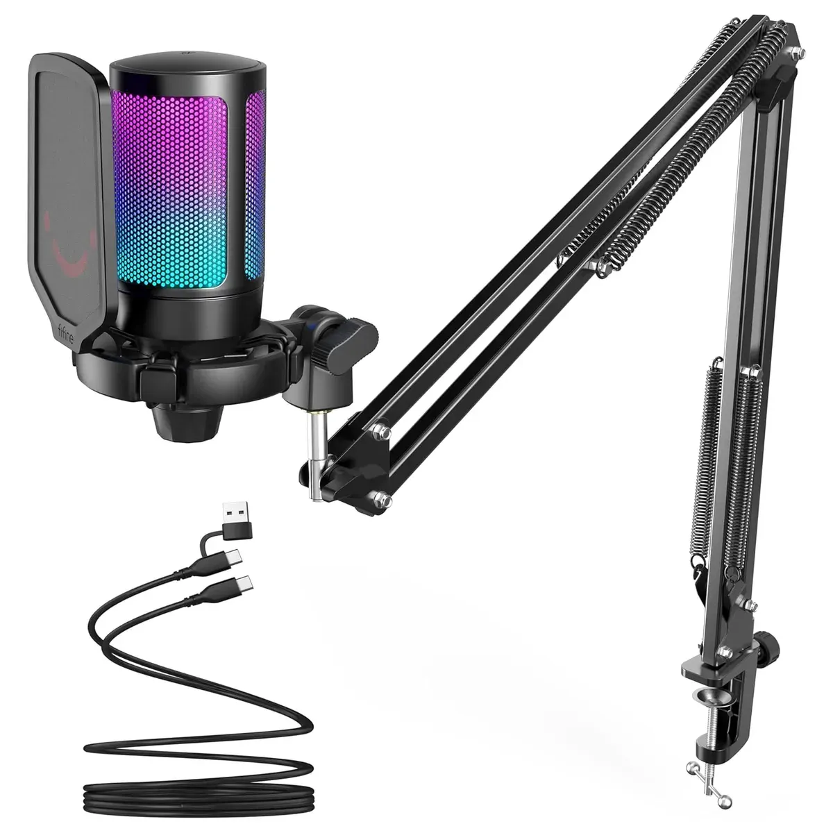 FIFINE AmpliGame A6T USB Gaming Microphone Kit
