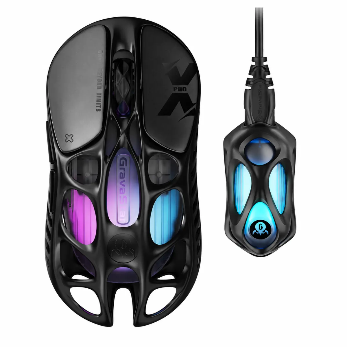 GravaStar Mercury X Pro Mouse - Battle  Galaxy Black
