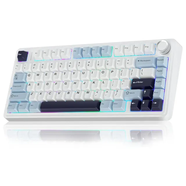 EPOMAKER x Aula F75 Wireless Mechanical Gaming Keyboard - Glacial Blue