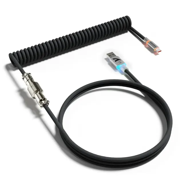 ATTACK SHARK C01 Ultra RGB Coiled Keyboard Cable