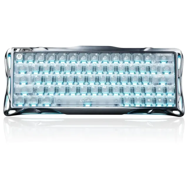 GravaStar Mercury V60 Pro Hall Effect Gaming Keyboard – Silver Frost