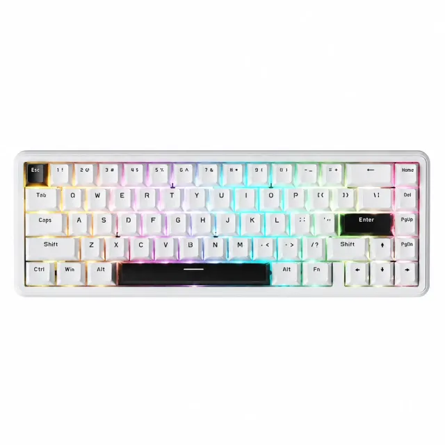 ATTACK SHARK X65 HE Rapid Trigger Gaming Keyboard - Simple White