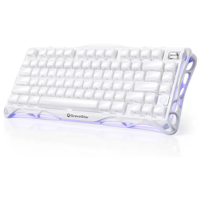 GravaStar Mercury K1 Wireless Mechanical Gaming Keyboard – Opaline White