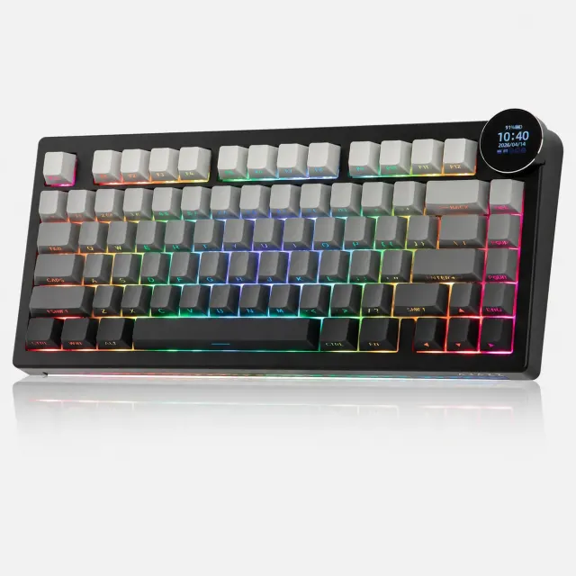  AJAZZ AK820V2 Wireless Gaming Keyboard Screen Knob